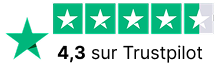 Trustpilot note 4,3